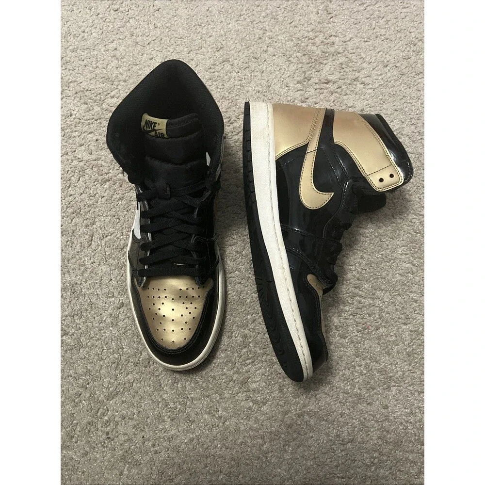 Mens Size 11 Air Jordan 1 Retro OG NRG High Gold Toe 2018 Used